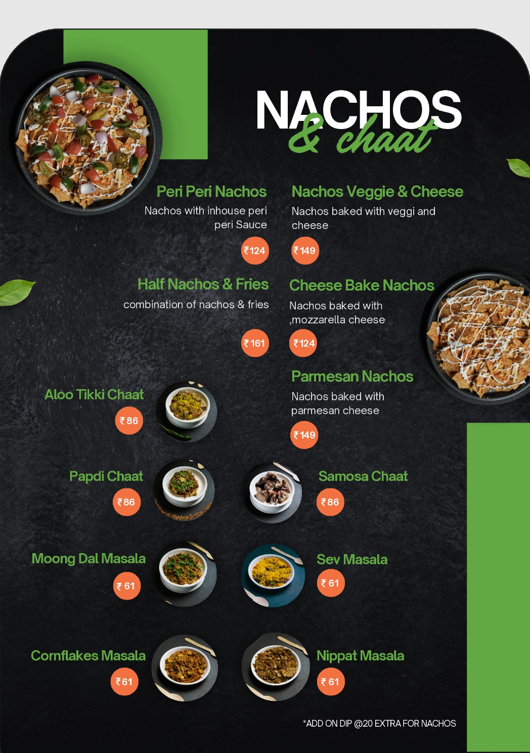 Dine-In Menu