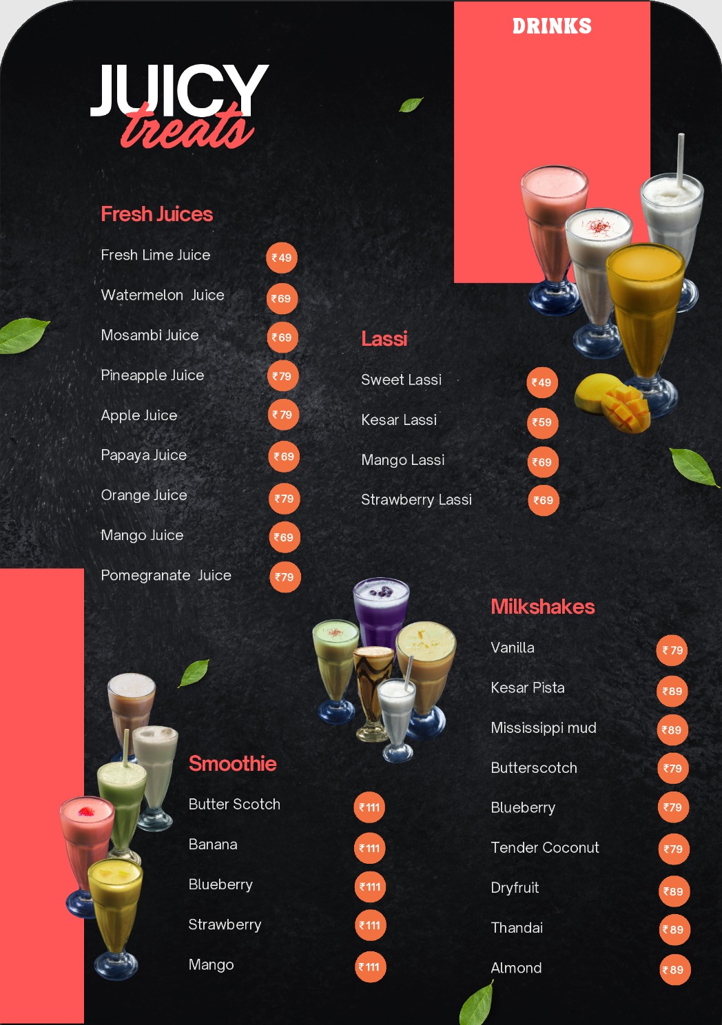 Take Away Menu