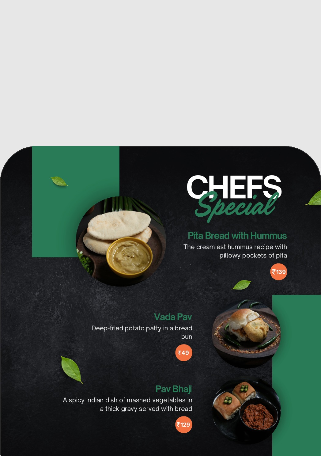 Take Away Menu