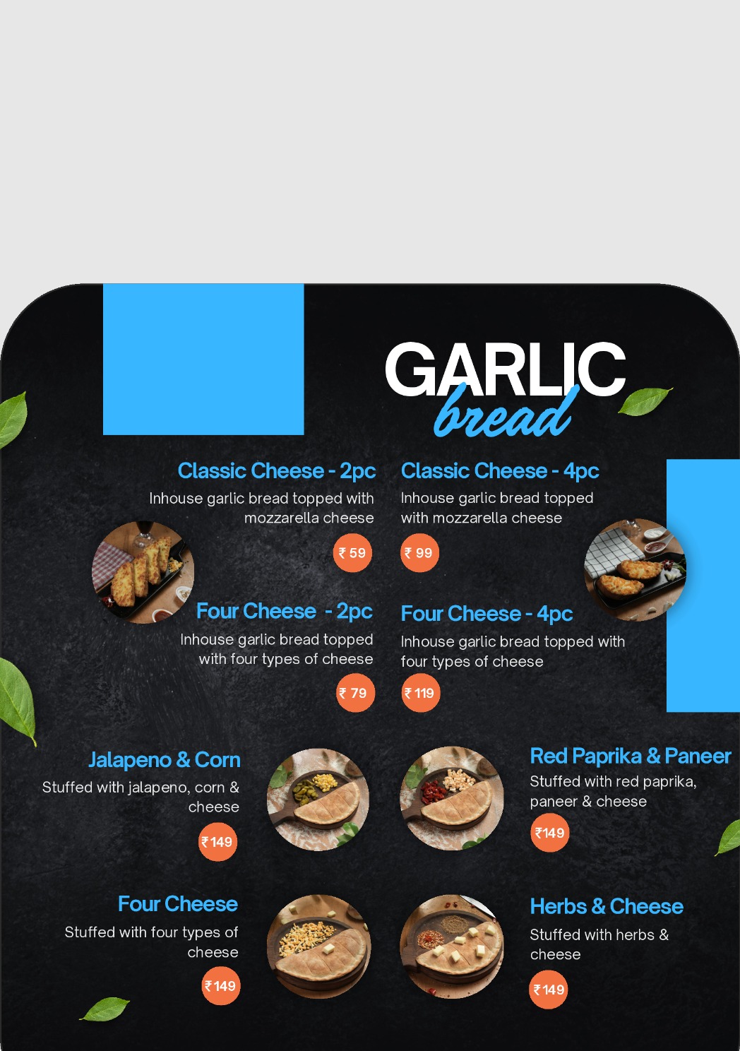 Take Away Menu