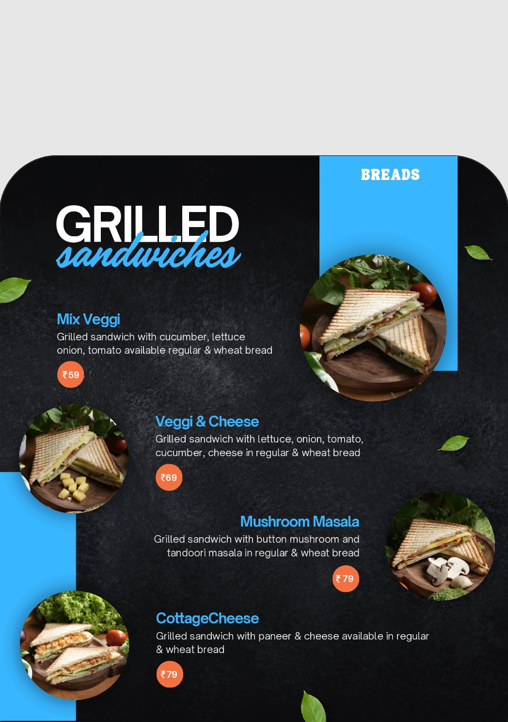 Take Away Menu